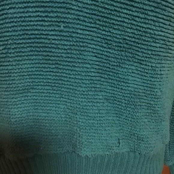 Vintage 70s v neck velour sweater - Picture 3 of 9